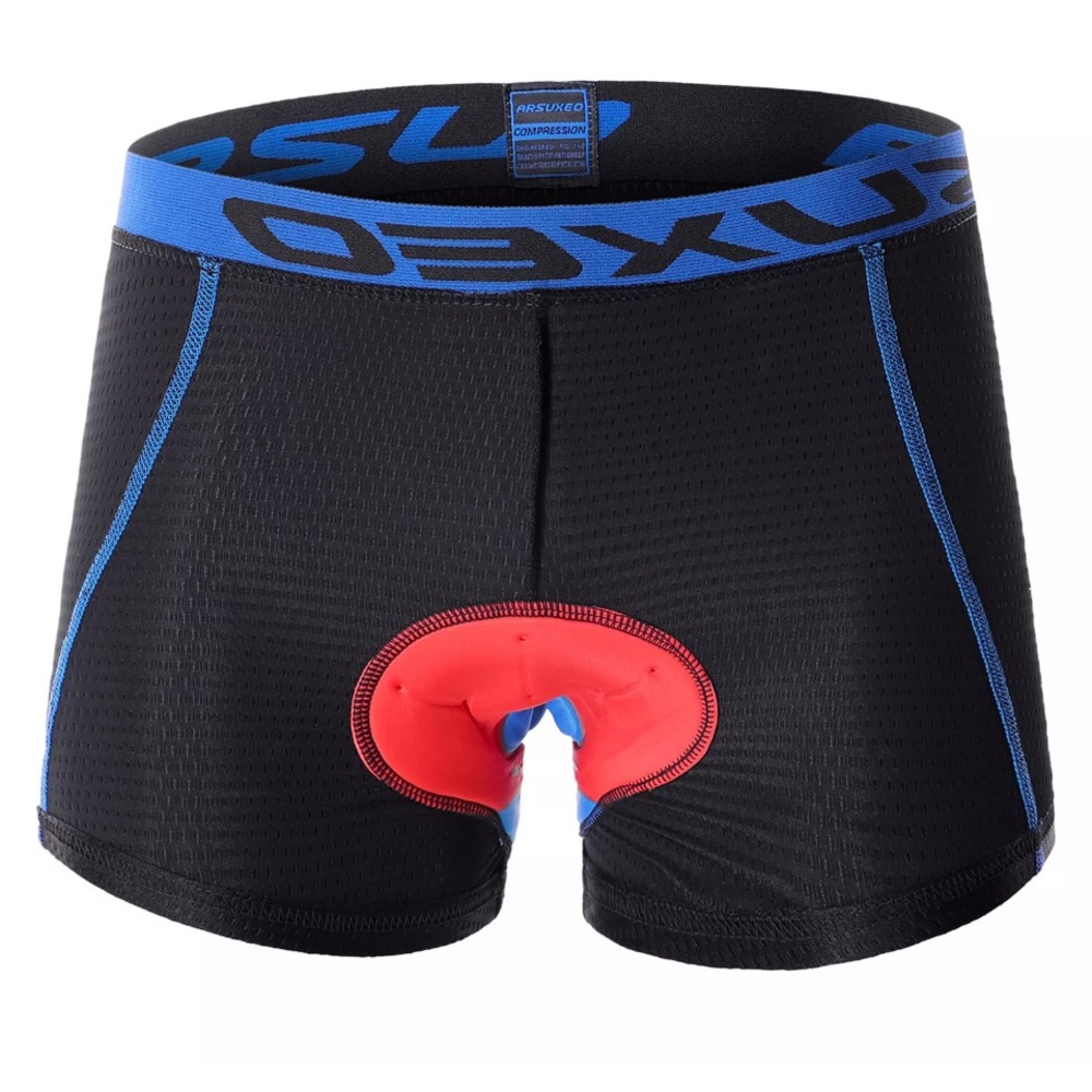 Arsuxeo 5D Padded Men’s Cycling Shorts Lightweight MTB Bike Bicycle Shorts. MD